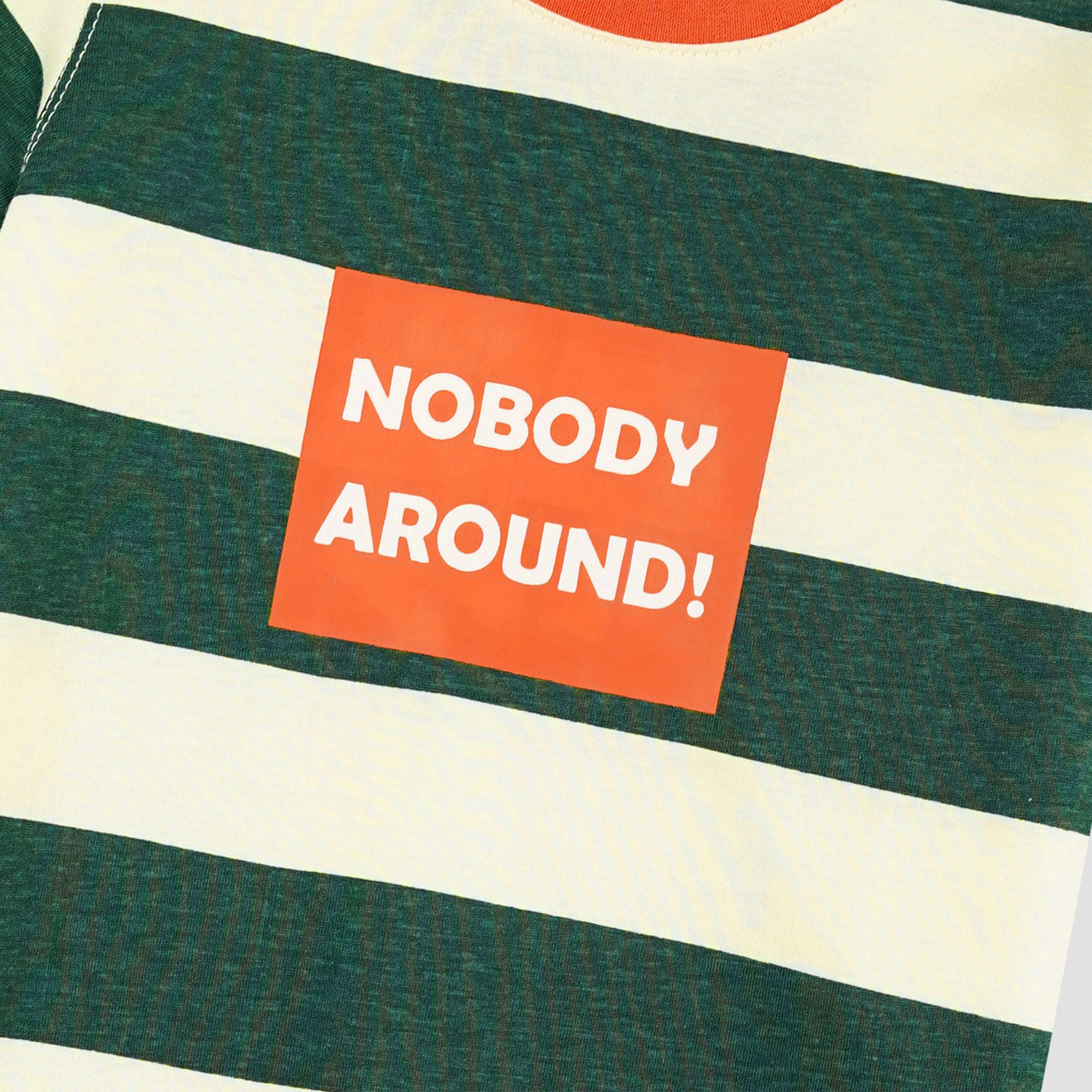 Green White Stripe Tee