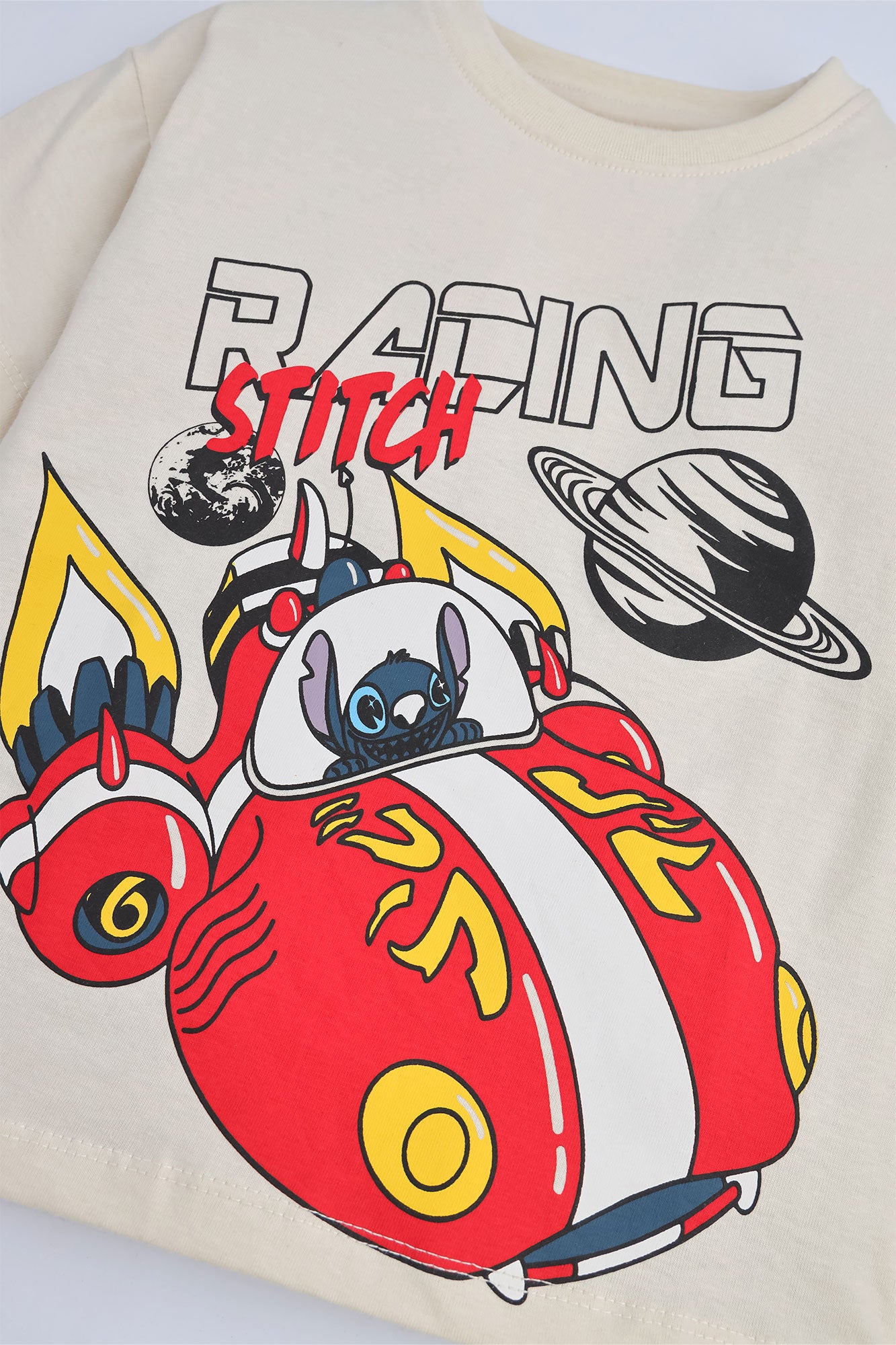 Boys' Racing Stitch Space Boxy Tee