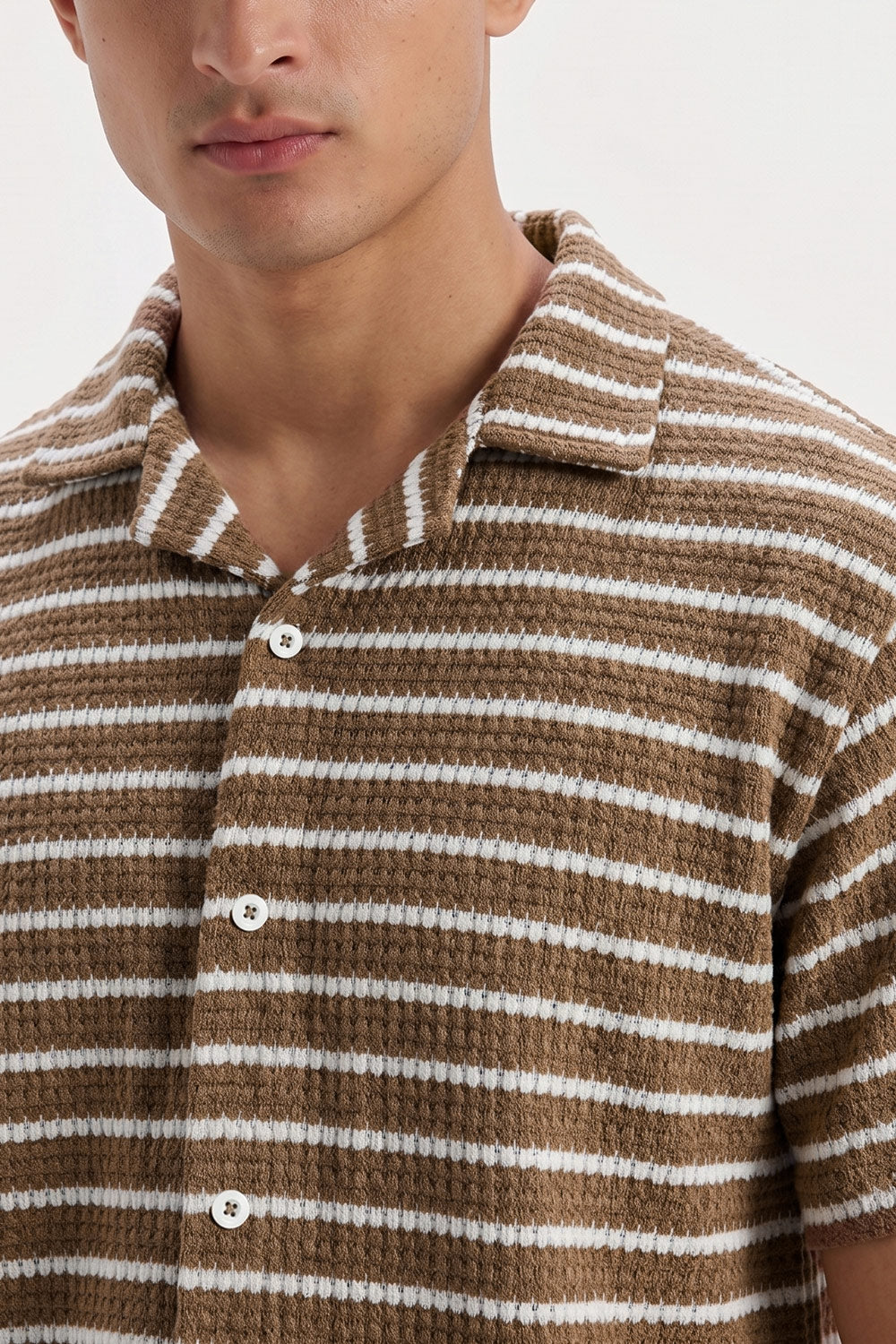 JACQUARD  BUTTON DOWN POLO