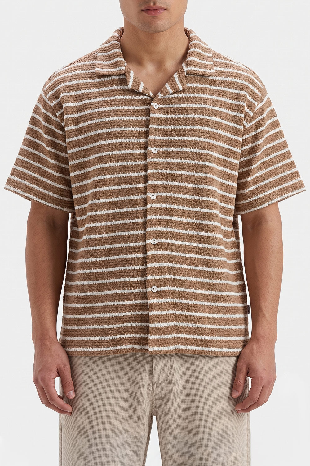 JACQUARD  BUTTON DOWN POLO
