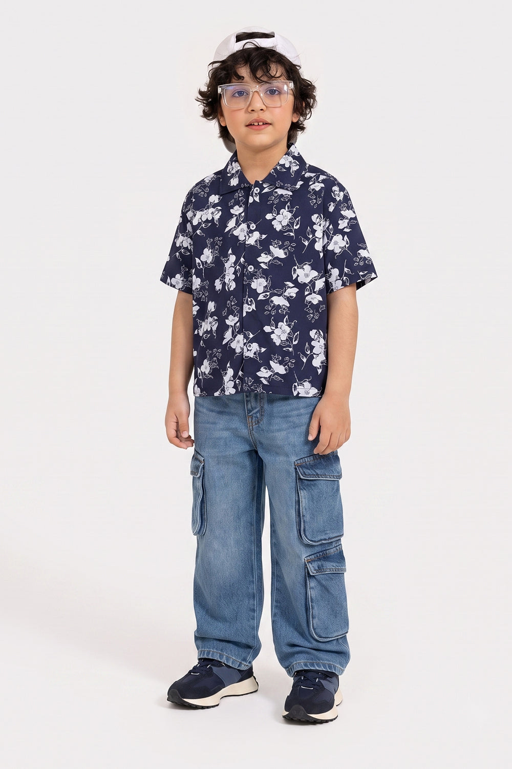 BOYS FLORAL PRINTED SHIRT - NY