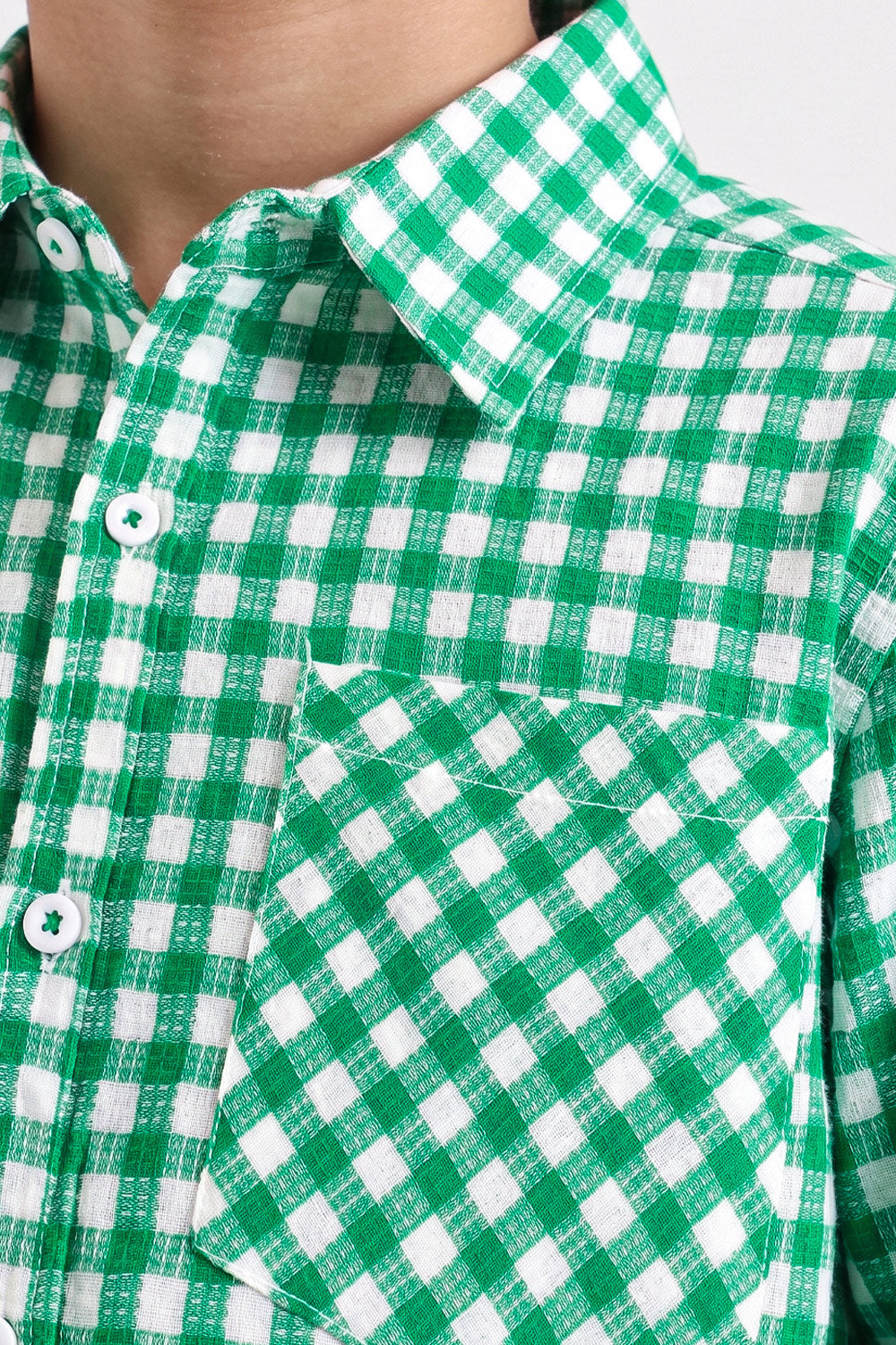 BUTTON DOWN CHECK  SHIRT