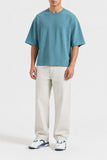 TEXTURED  BOXY FIT T-SHIRT