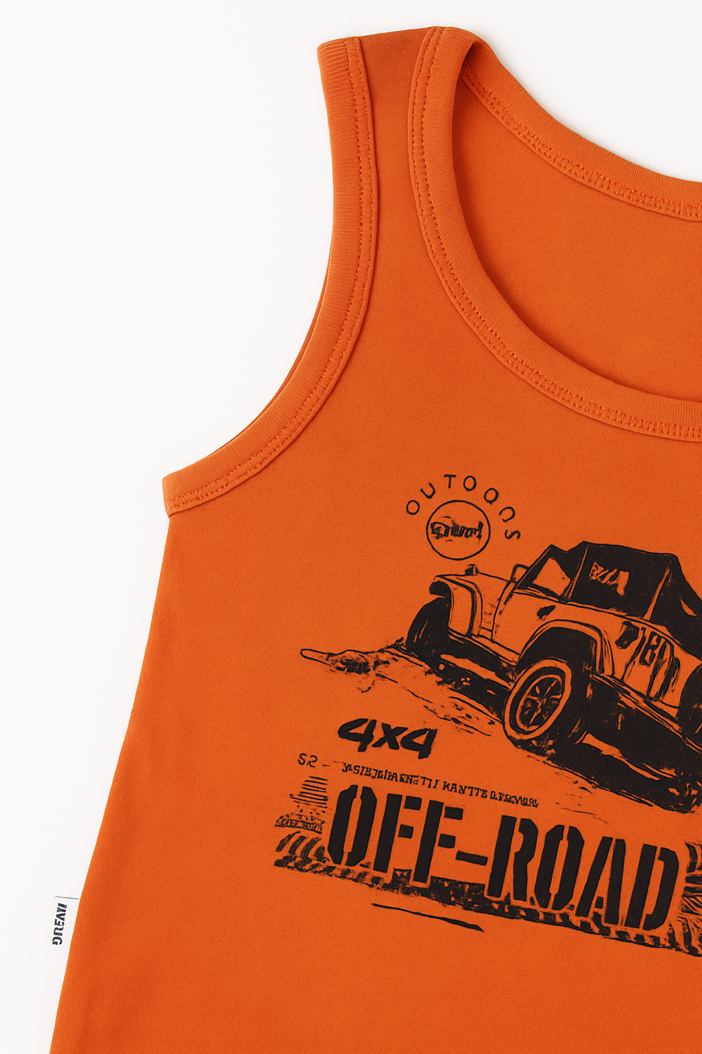 Off Road Orange Tank Top