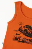 Off Road Orange Tank Top