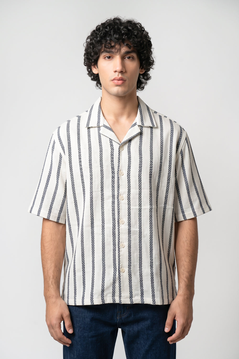 STRIPED JACQUARD SHIRT