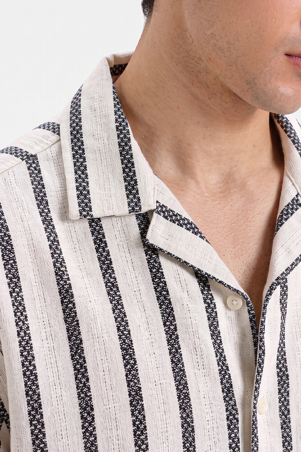STRIPED JACQUARD SHIRT