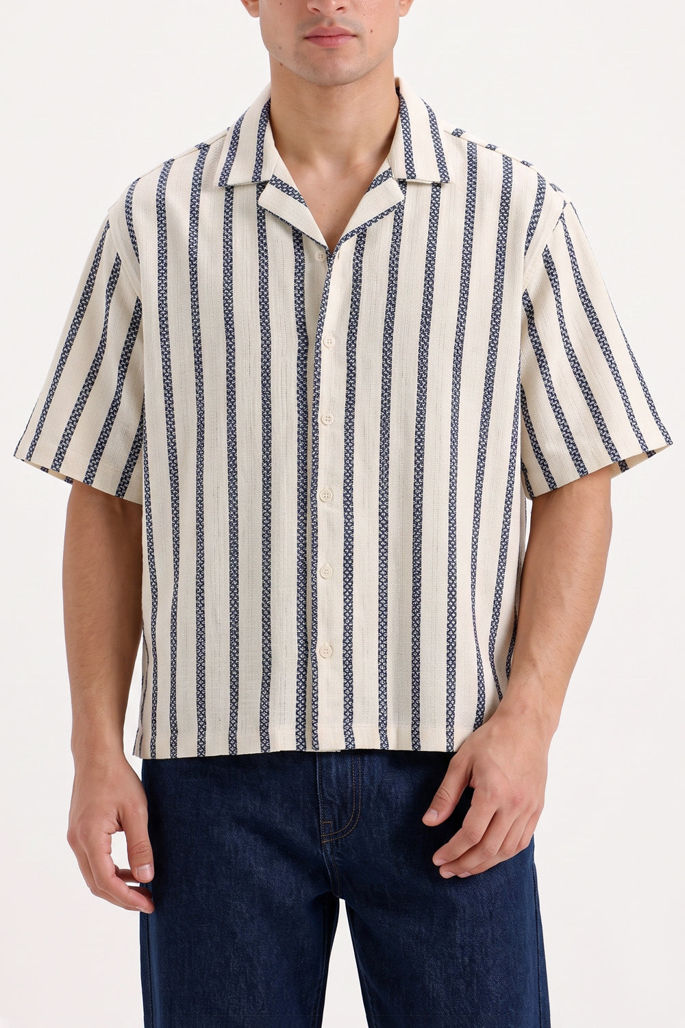 STRIPED JACQUARD SHIRT