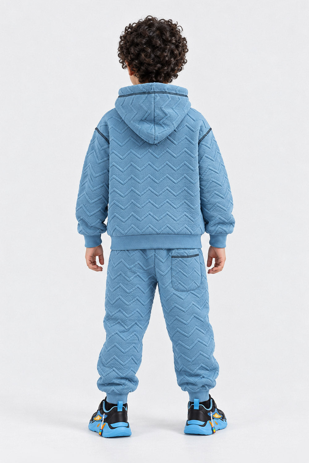 JACQUARD BOXY FIT HOODIE