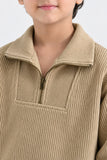 MOCK NECK HALF ZIP-UP