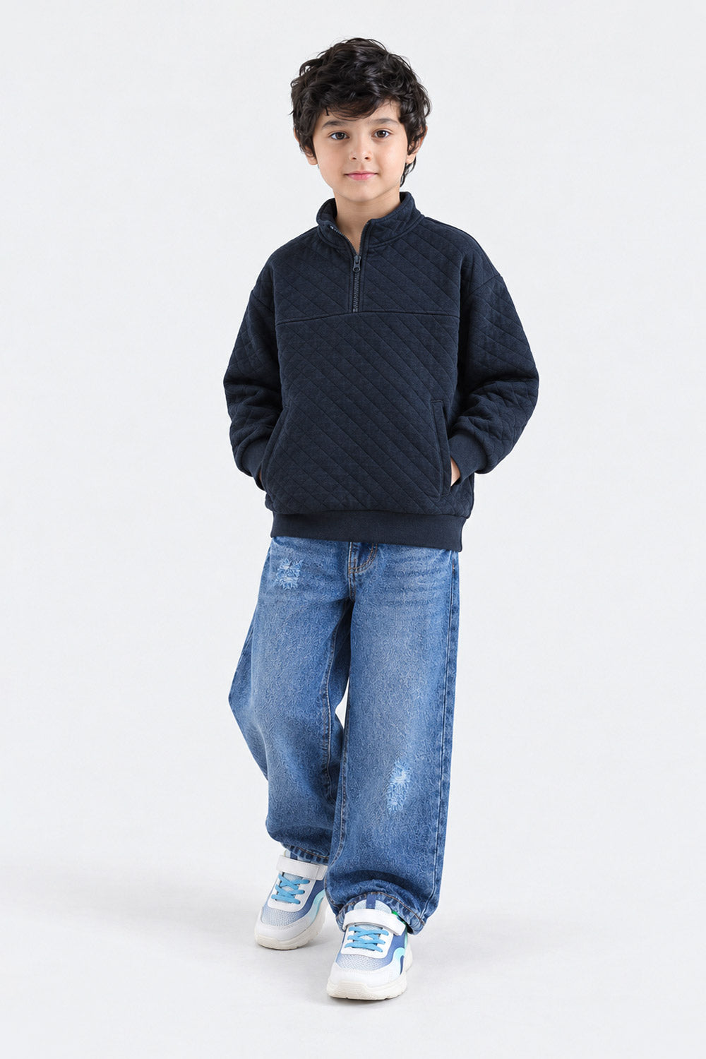 MOCK NECK ZIPPER