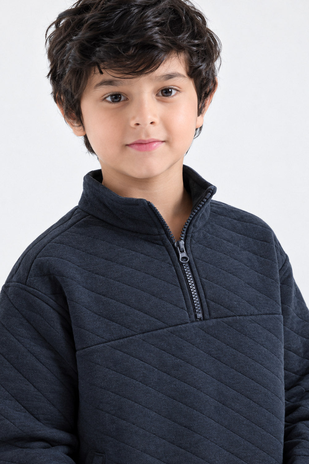 MOCK NECK ZIPPER