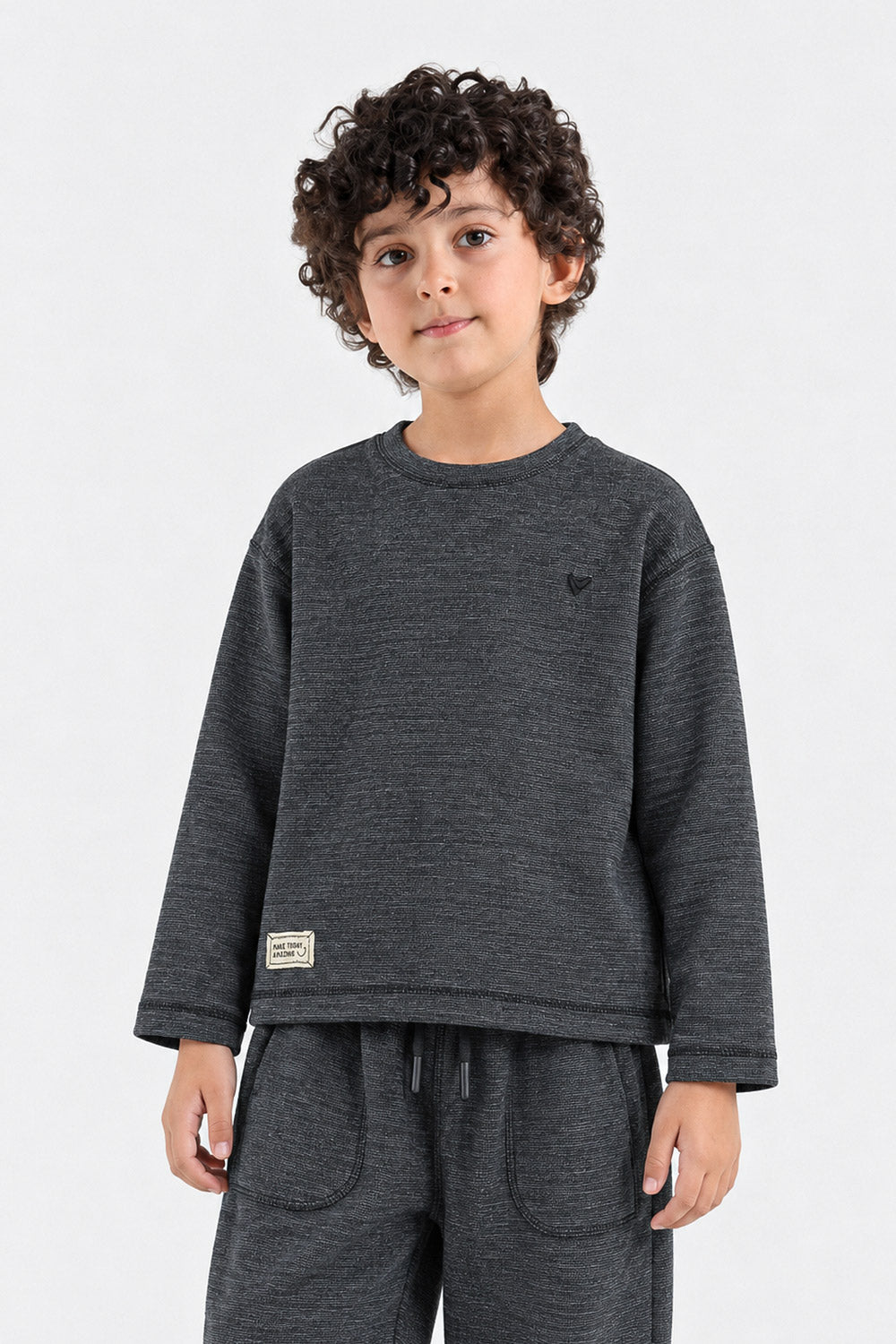 CHARCOAL FULL SLEEVE TEE