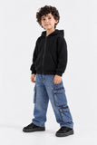 BOXY FIT ZIPPER HOODIE