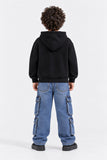 BOXY FIT ZIPPER HOODIE