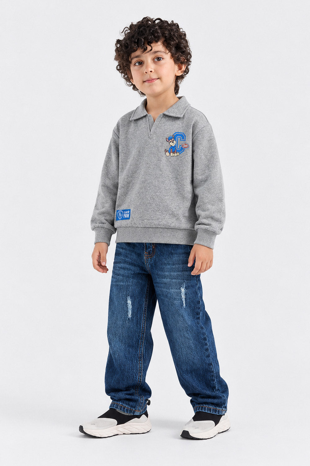 COLLAR SWEATSHIRT
