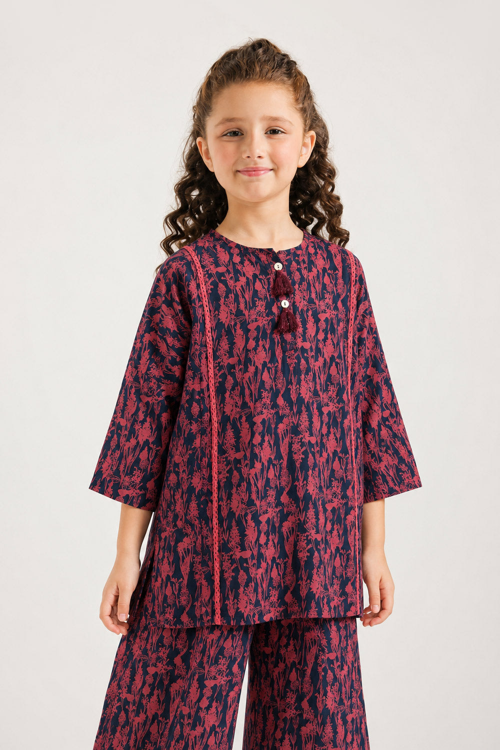 khaddar Co-ord Shirt & Skirt Set