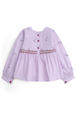 Girls' Floral Embroidered Set