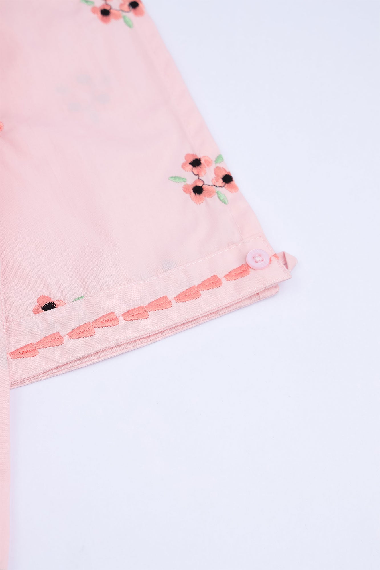 Girls' Blush Pink Floral Eastern Set