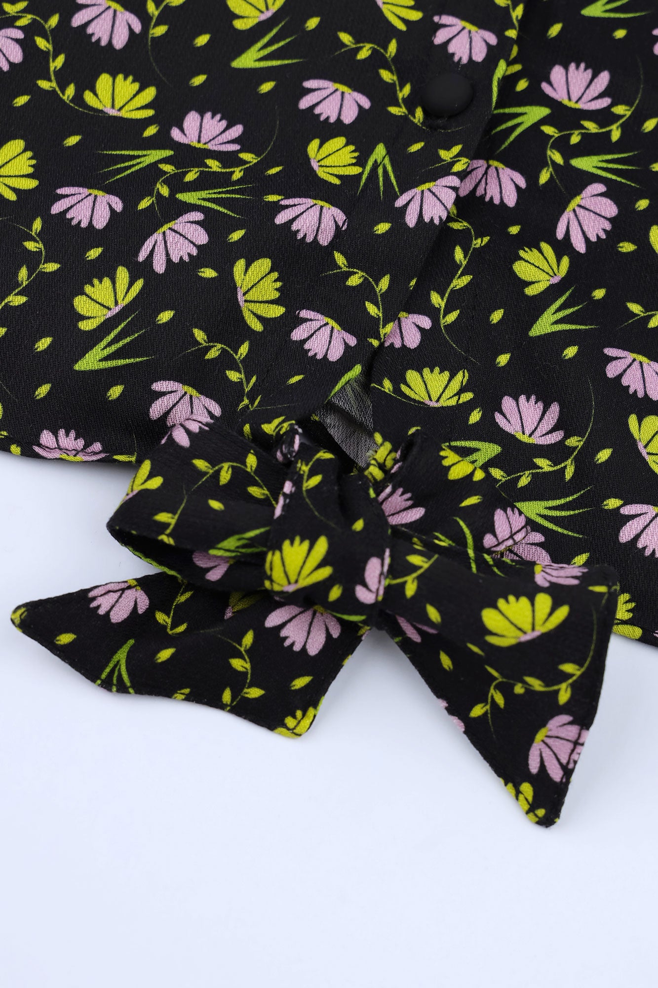 Girls’ Floral Print Knot-Front Co-Ord Set