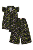 Girls’ Floral Print Knot-Front Co-Ord Set