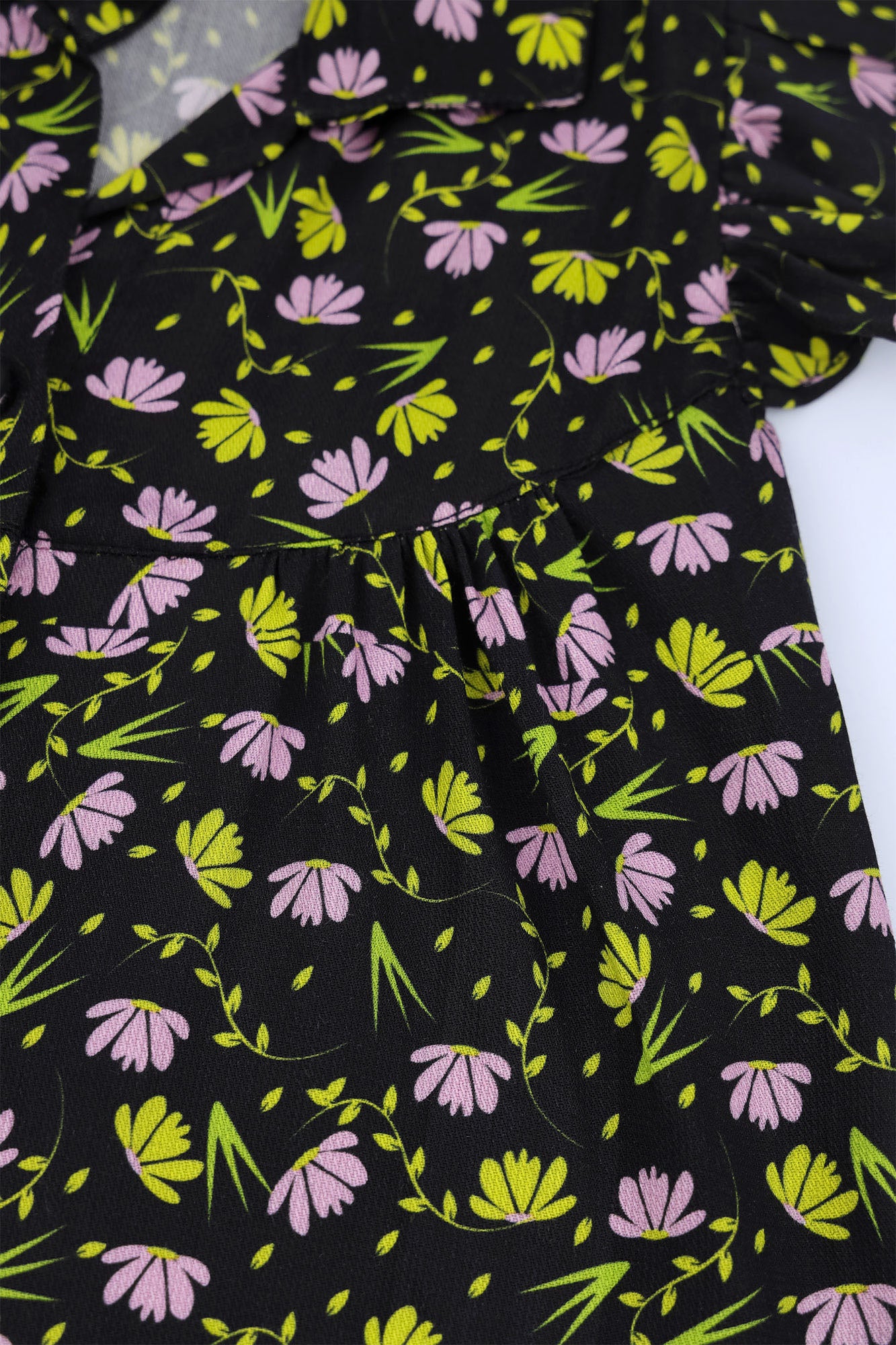 Girls’ Floral Print Knot-Front Co-Ord Set