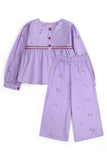 Girls' Floral Embroidered Set