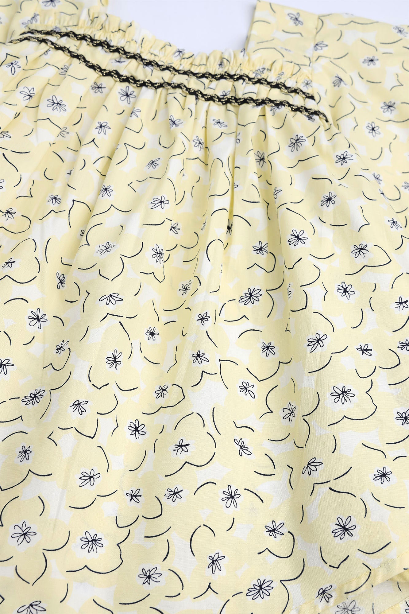 Girls' Pastel Yellow Peplum Set