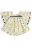 Girls' Pastel Yellow Peplum Set