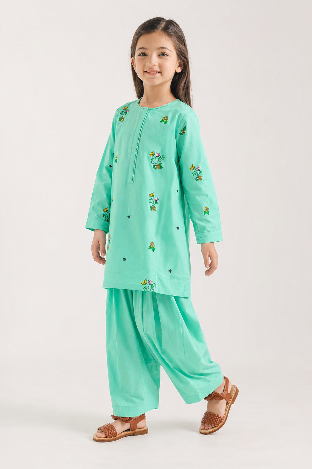 Girls’ Embroidered Co-Ord Set