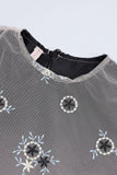 Girls’ Embroidered Net Co-Ord Set