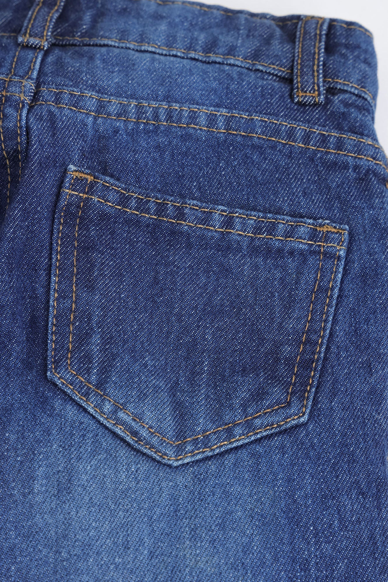 Girls Floral Embroidered Wide-Leg Denim