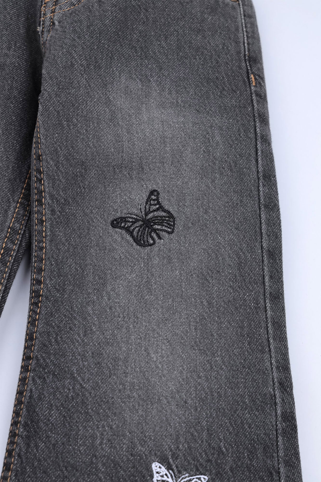Girls' Wide-Leg Vintage Wash Denim