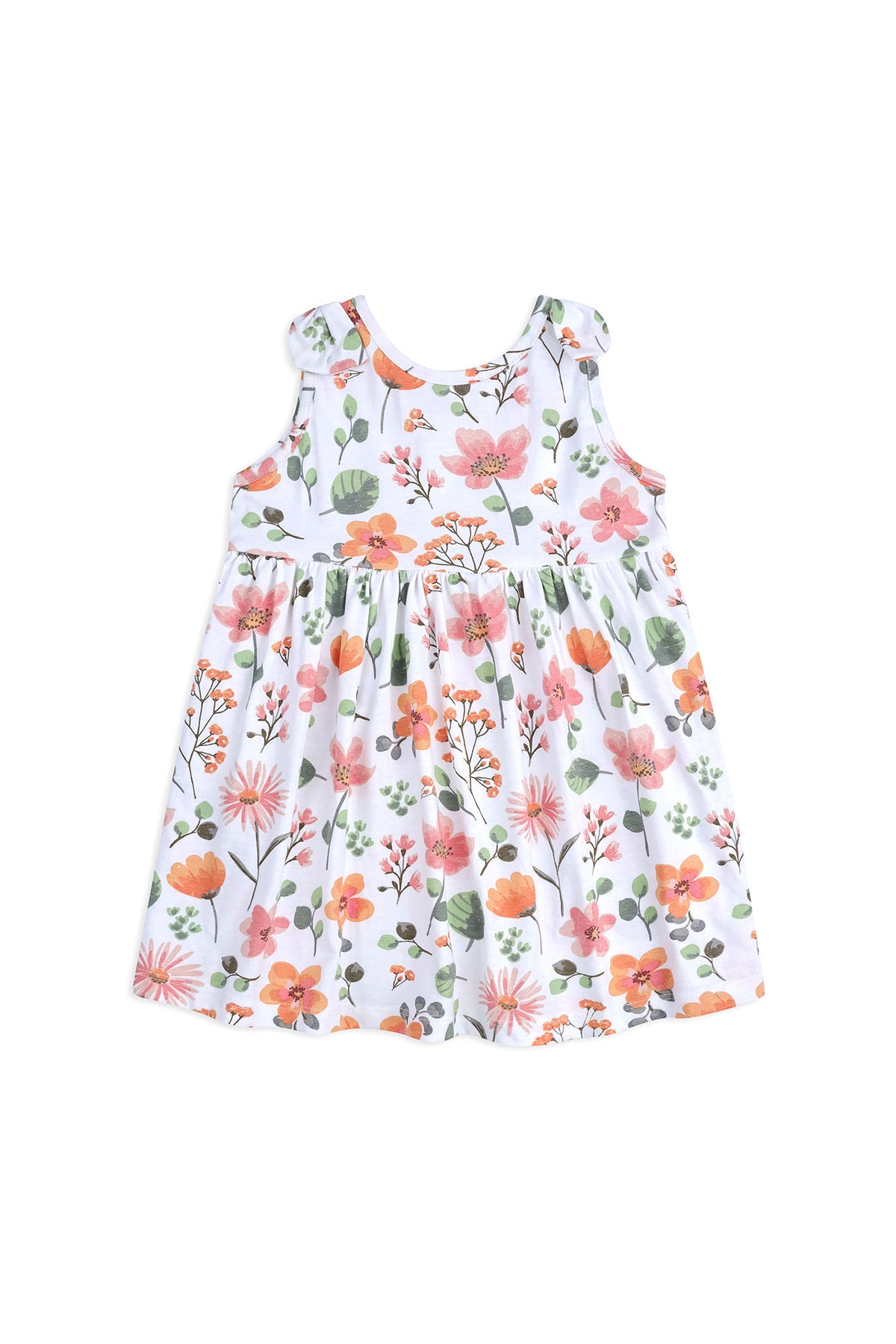 Girls' Floral Jersey Frock