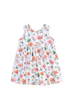 Girls' Floral Jersey Frock