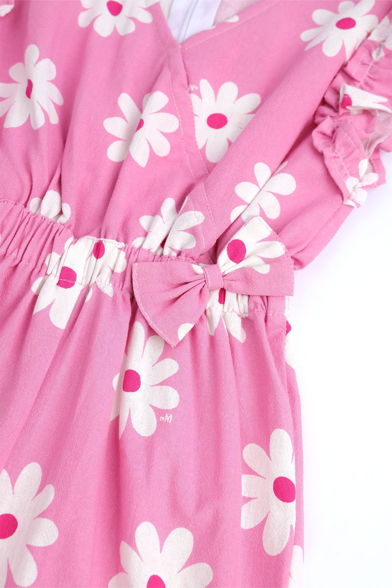 Girls' All-Over Daisy Printed Jumpsuit