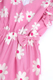 Girls' All-Over Daisy Printed Jumpsuit