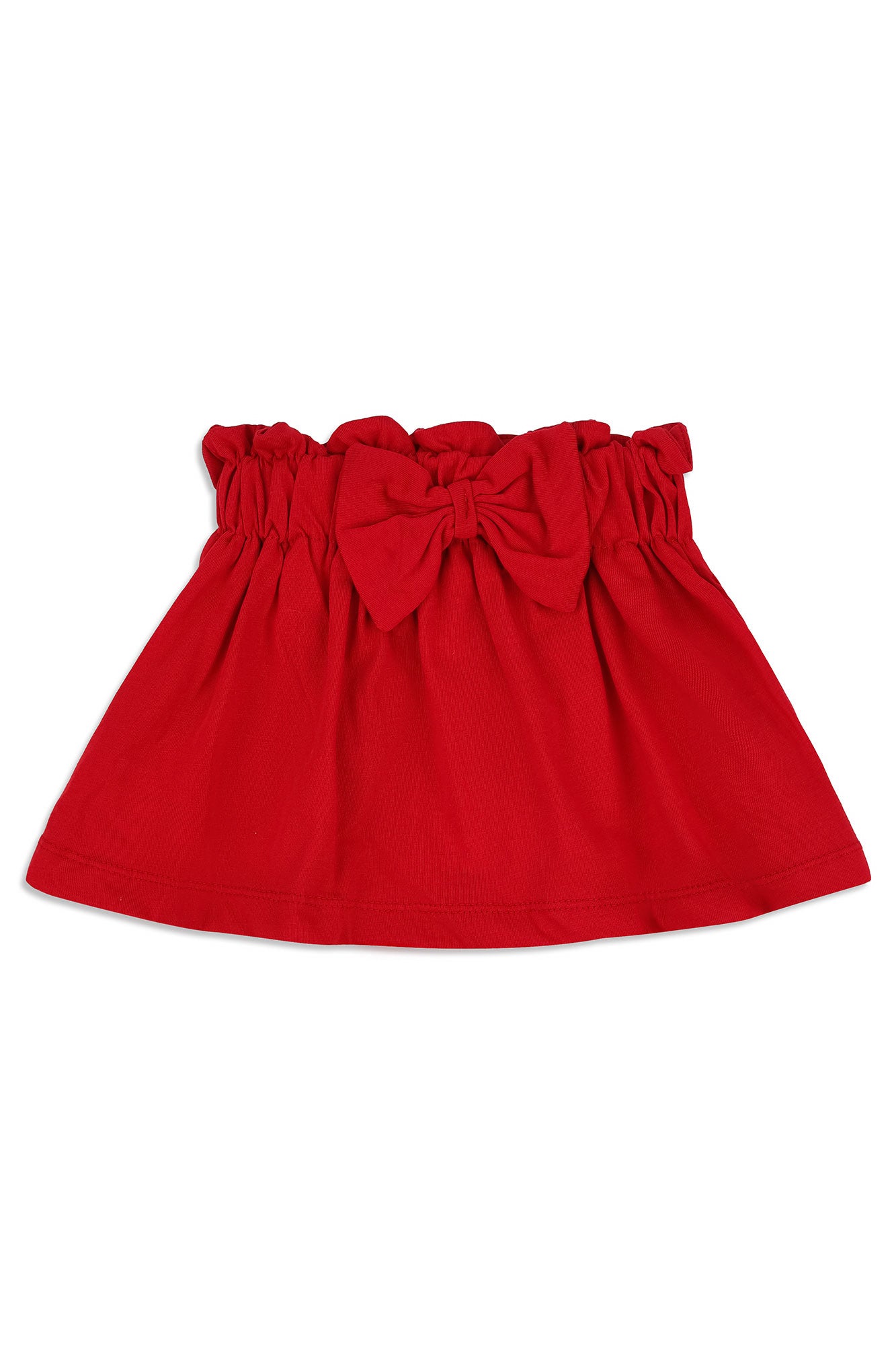 Girls' Red Paperbag Waist Skirt