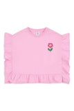 Girls' Ruffled Floral Tee