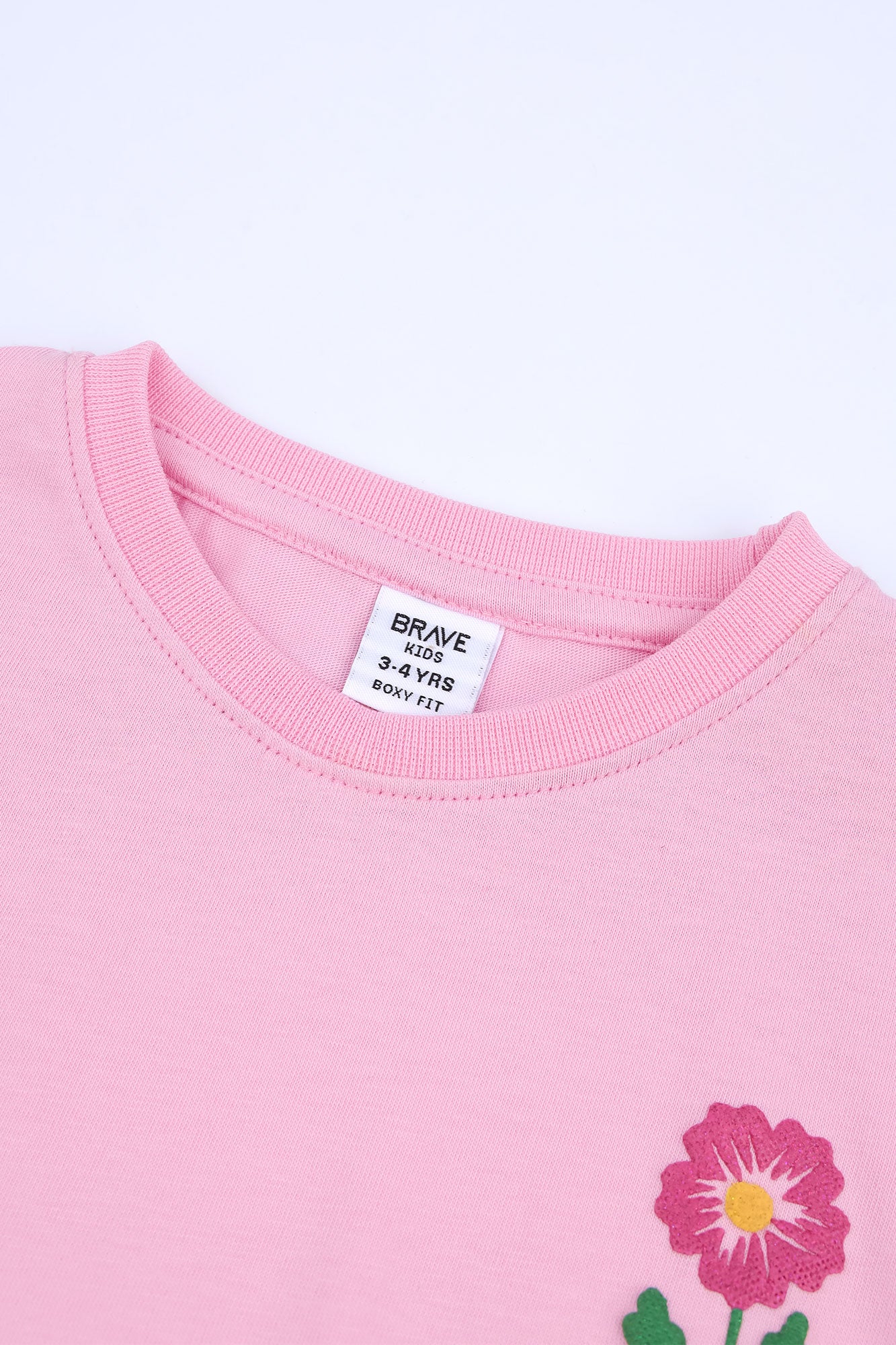Girls' Ruffled Floral Tee
