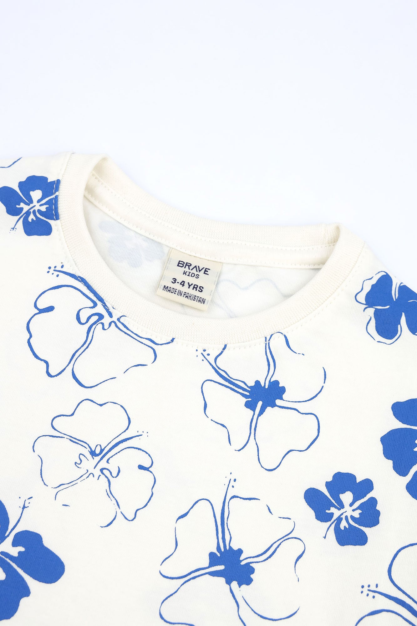 Girls’ All-Over Hibiscus Printed Tee
