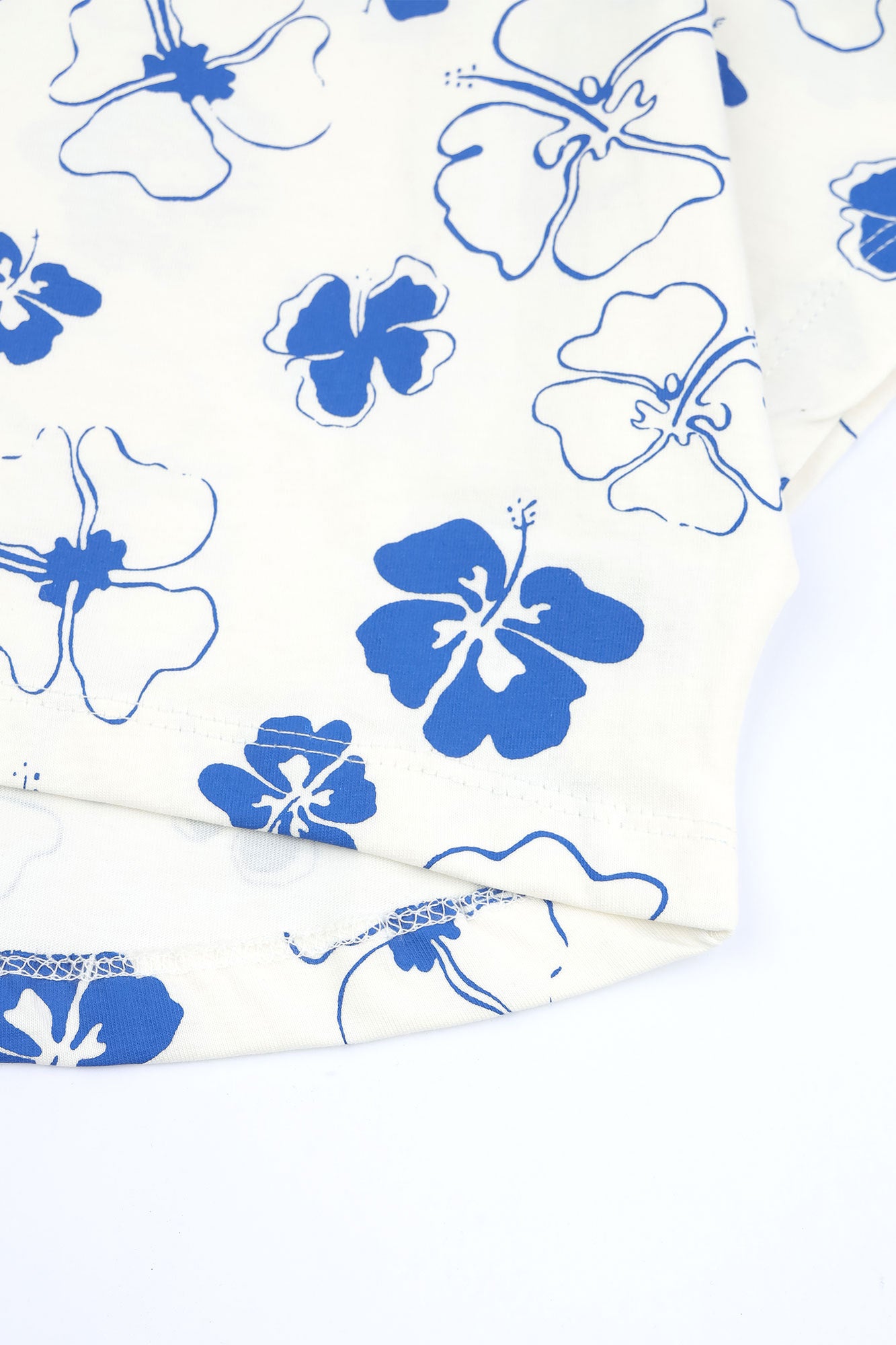 Girls’ All-Over Hibiscus Printed Tee