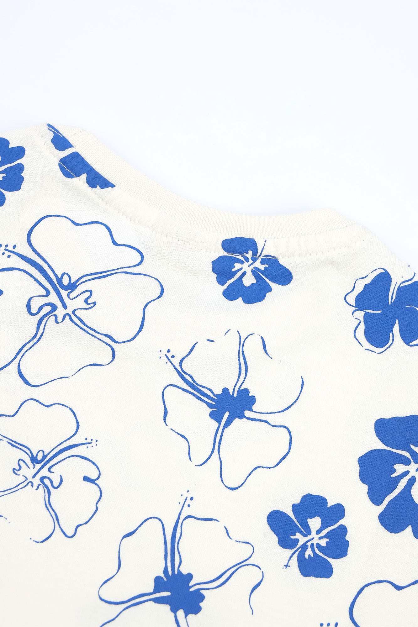 Girls’ All-Over Hibiscus Printed Tee