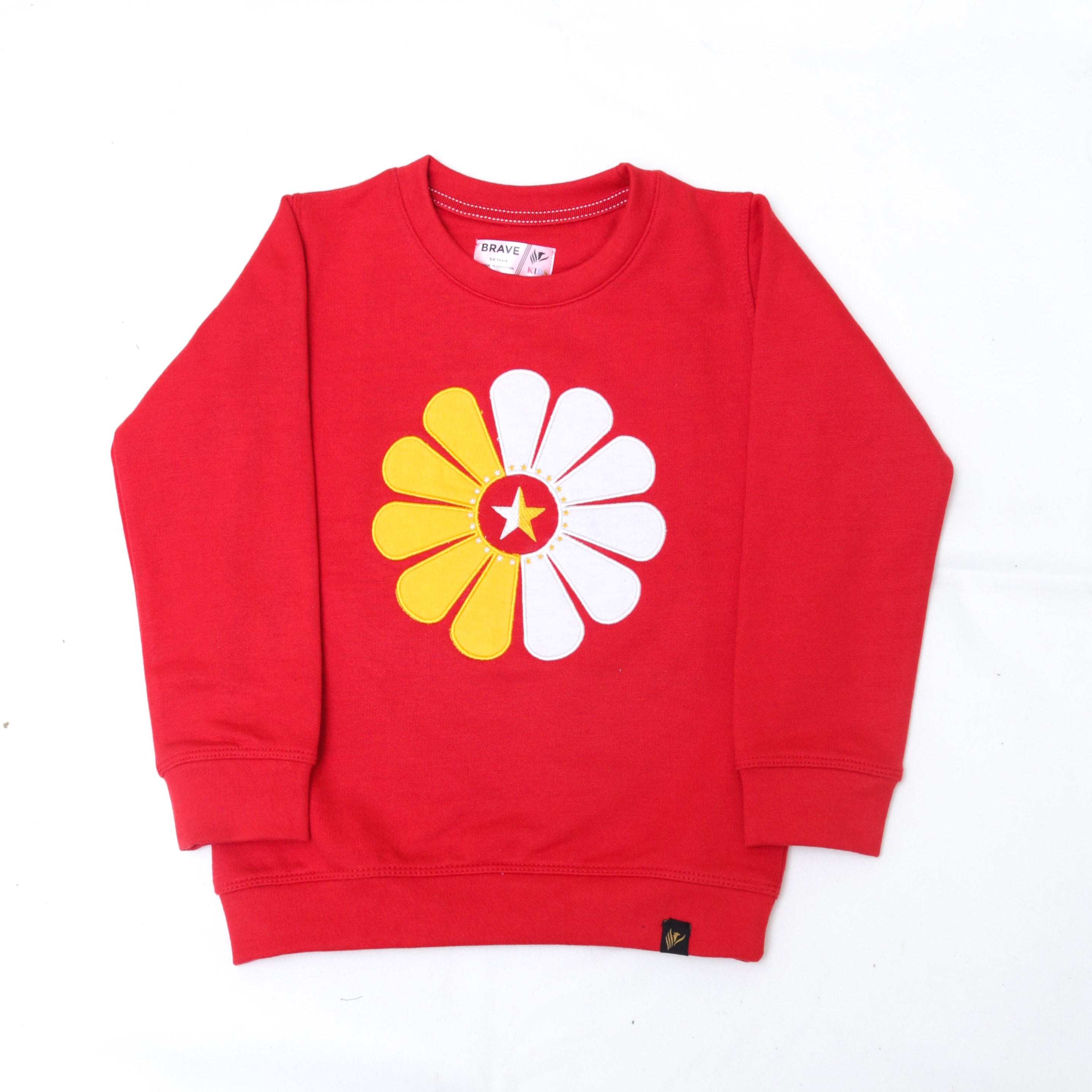 Star Flower Red Sweatshirt