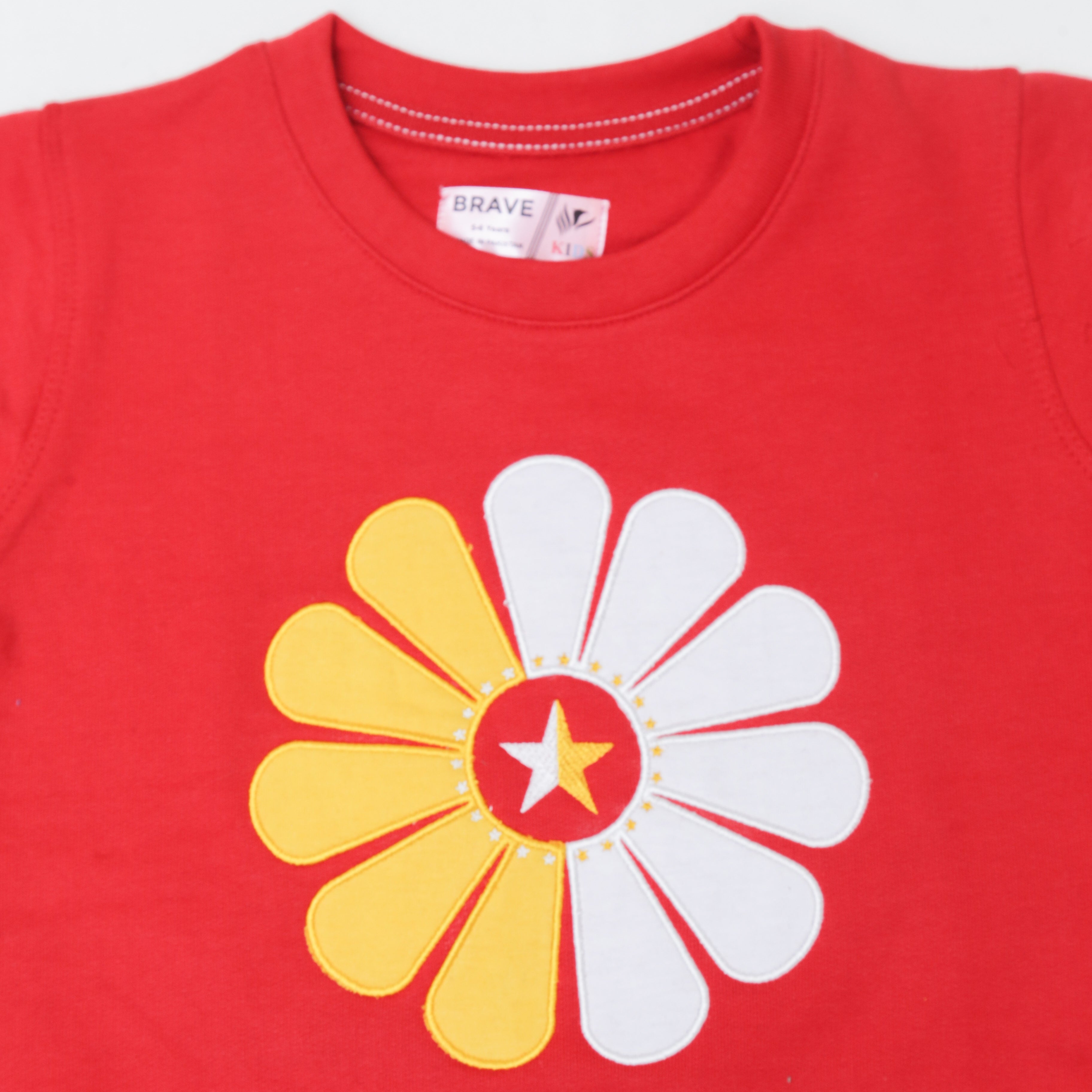Star Flower Red Sweatshirt