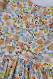 Girls' Multi-Floral Peplum Top