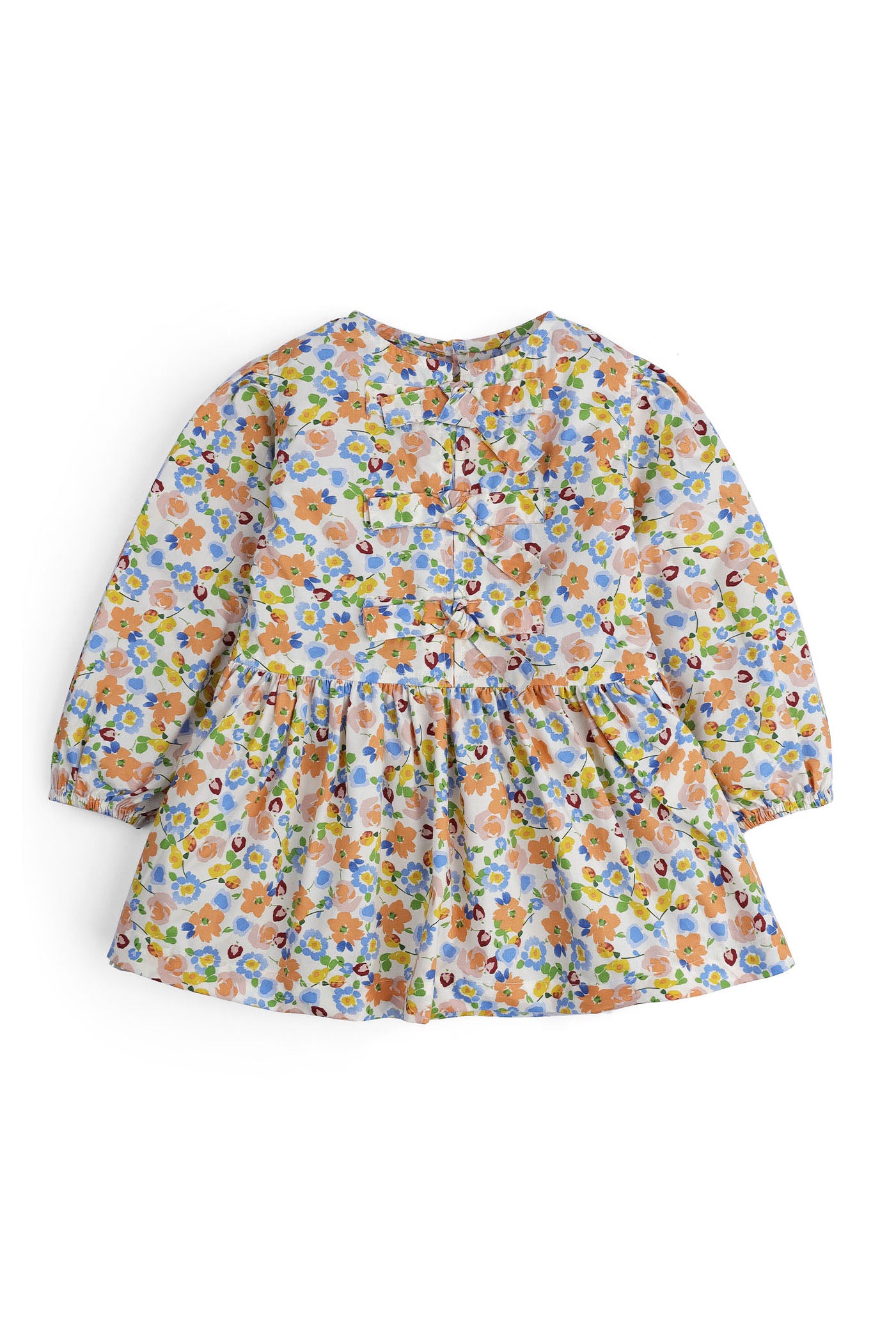 Girls' Multi-Floral Peplum Top