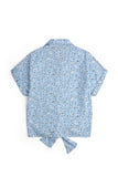 Girls' Floral Tie-Front Shirt