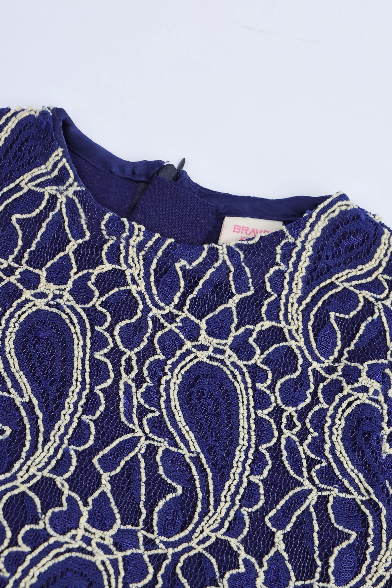 Girls’ Premium Paisley Lace Frock