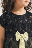 Girls' Elegance Gold-Flecked Lace